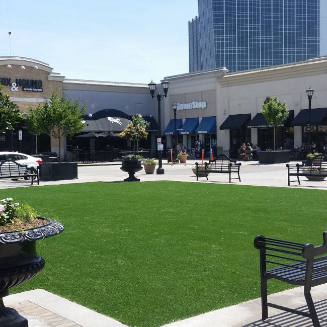 Commercial property with turf landscaping